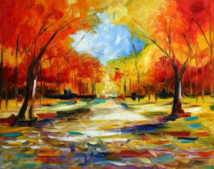 Falling Colors Autumn Trees Landscape