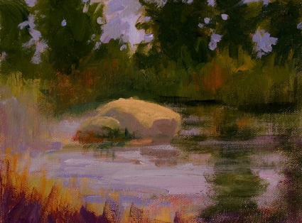 Plein Air Impressionism Marsh Study