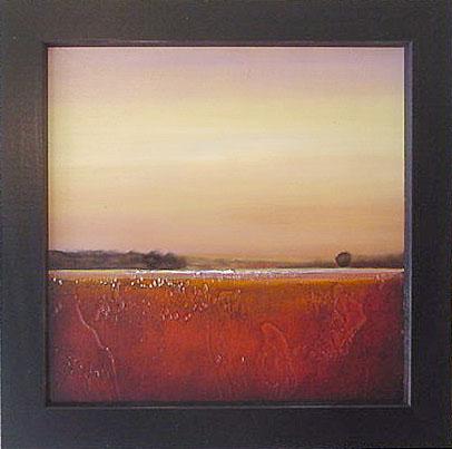 June 17 Painting a Day Tonalist Tranquility Landscape Frame Free Shipping