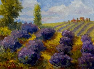 Lavendar Field~Daily Impressionist Painting