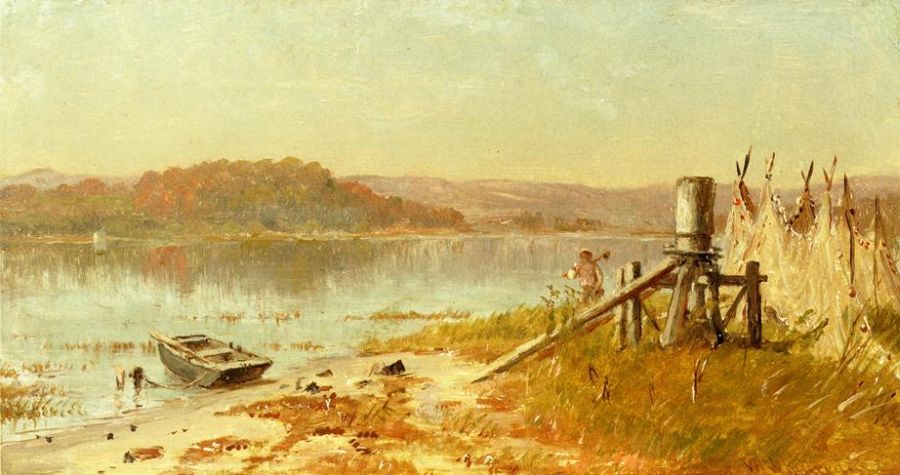 A Fisherman&#39;s Windlass, Sketch on the Hudson