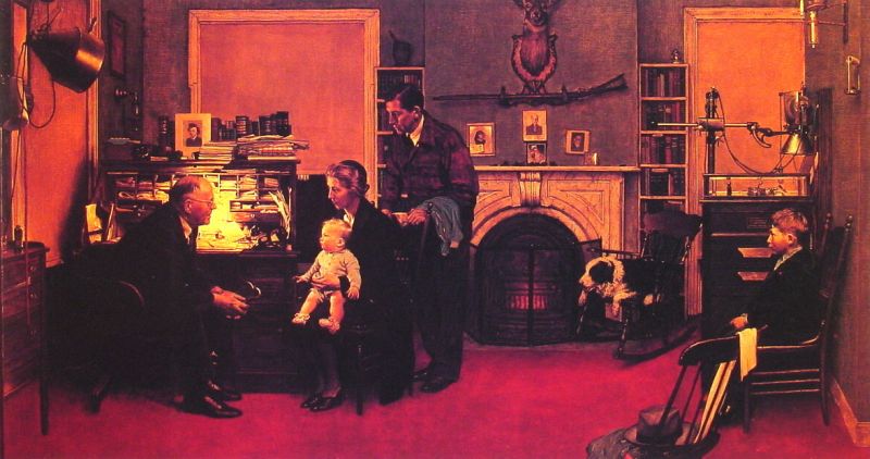 Norman Rockwell Visits a Country Doctor