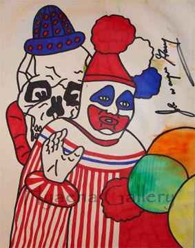 Pogo and Clown Skull