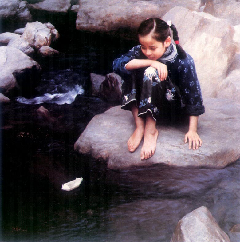 Child by Water