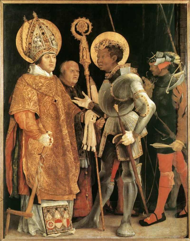 Meeting of Saint Erasm and Saint Maurice