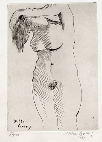 Nude Combing Hair