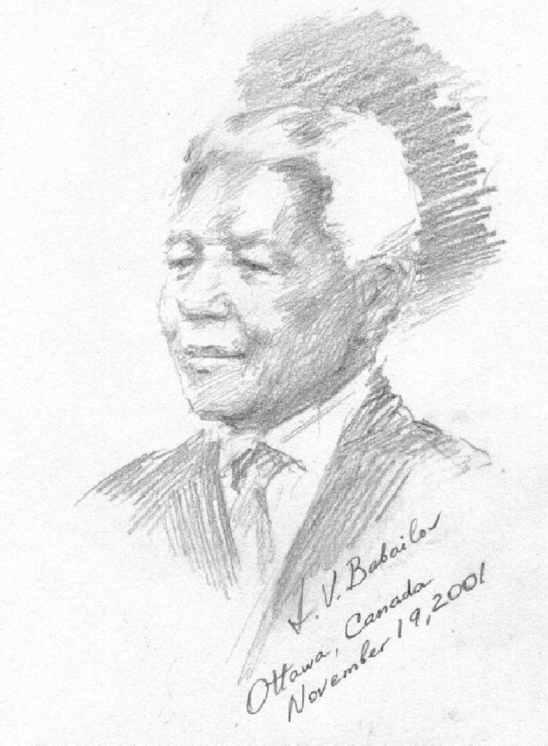 Portrait of Nelson Mandela