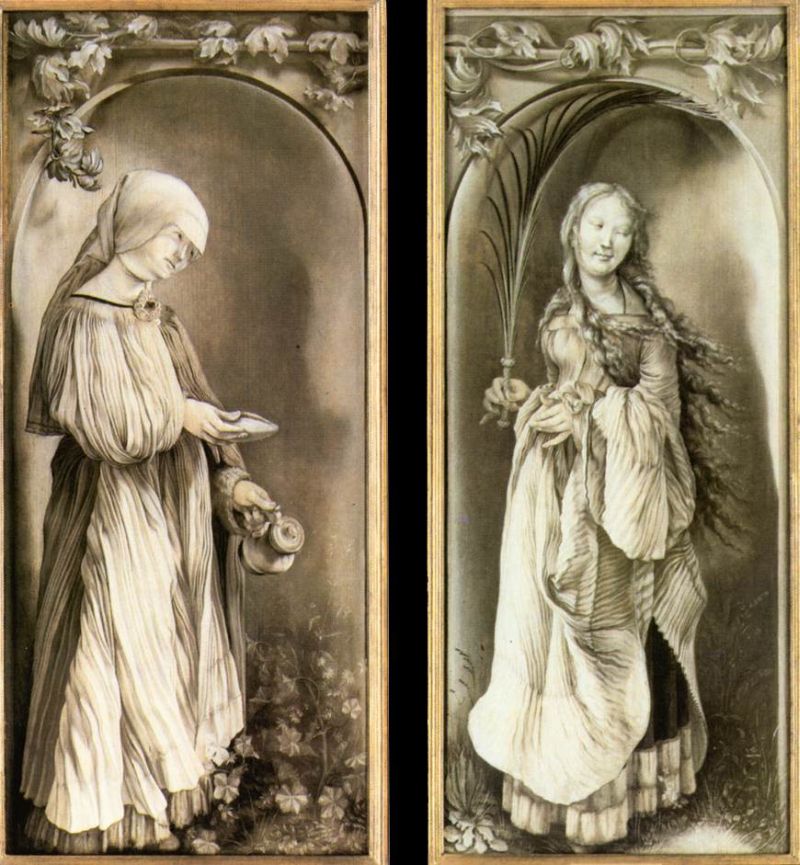 Saint Elizabeth and a Saint Woman with Palm