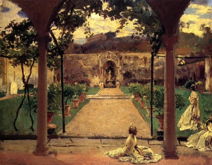 At Torre Galli, Ladies in a Garden