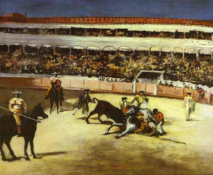 Bull Fighting Scene