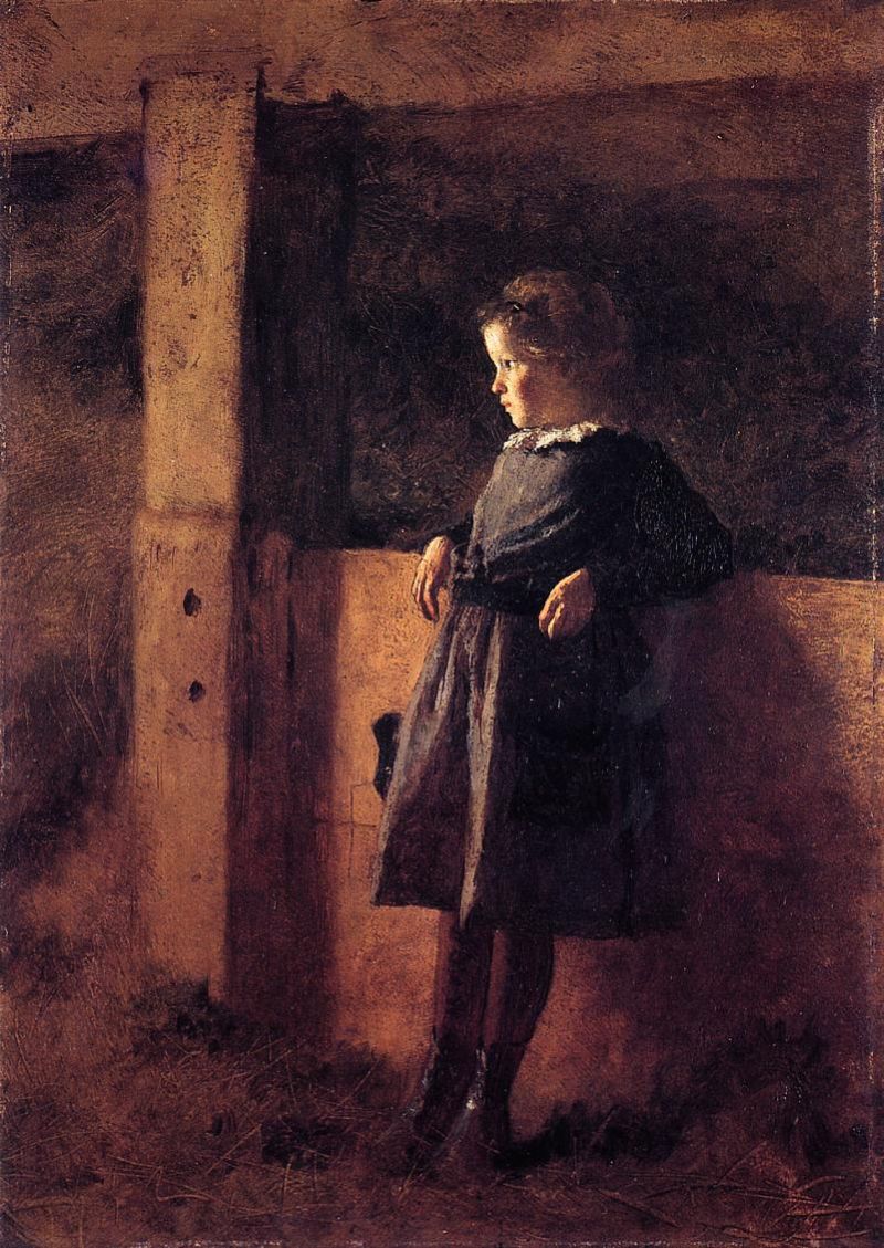 Girl in Barn