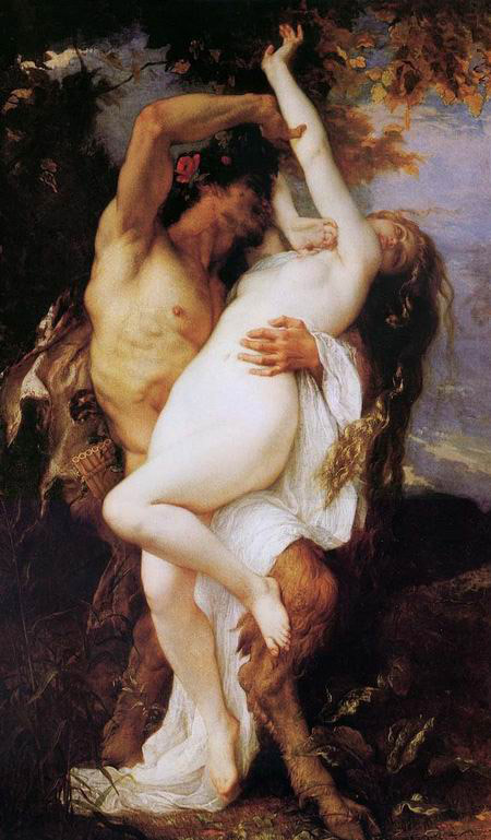 Nymphe et Satyr