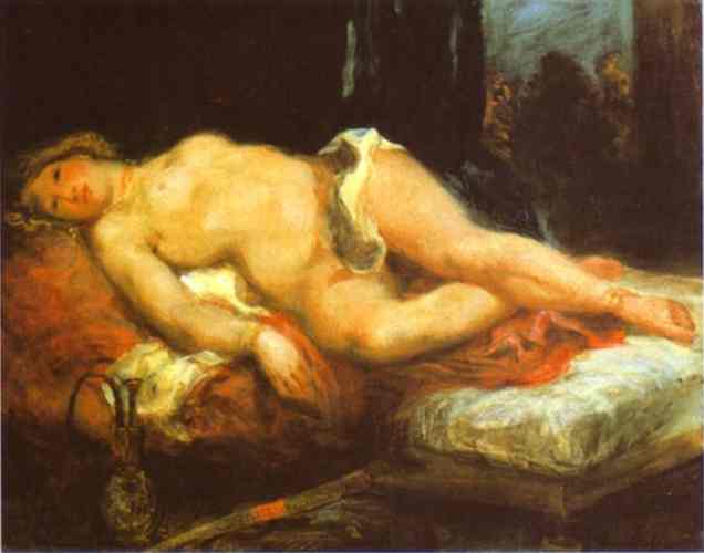 Odalisque Reclining On A Divan