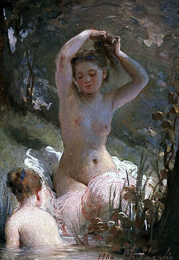 Two Girls Bathing