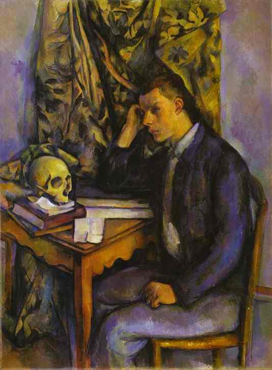 Young Man With A Skull