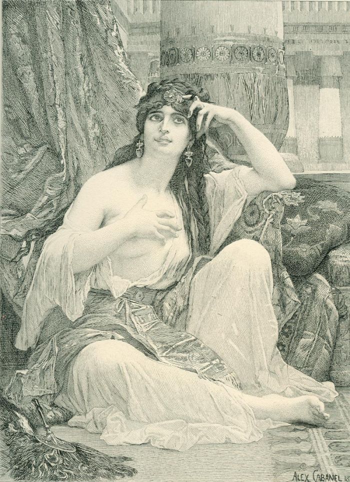 Engraving after Cabanel&#39;s &#39;The Sulamite&#39;