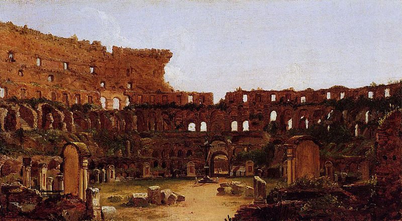 Interior of the Colosseum in Rome
