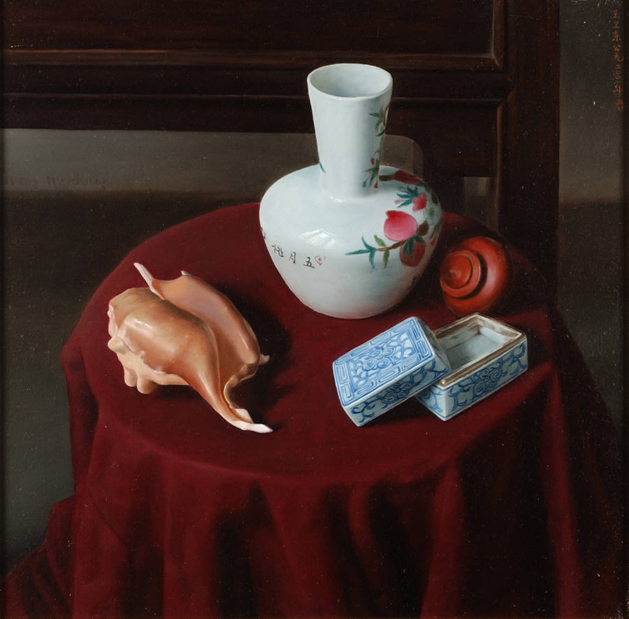 Still Life with Shell and Open Box