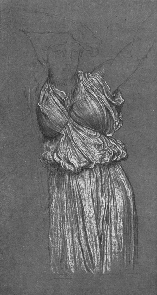 Study of Drapery for &#39;The Last Watch of Hero&#39;
