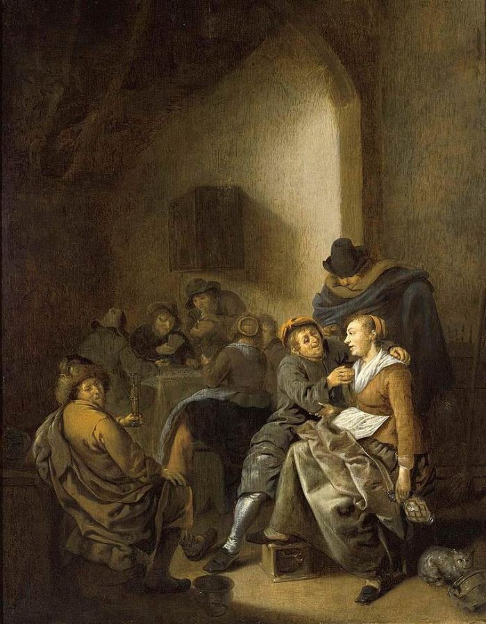 Amorous Couple in an Inn