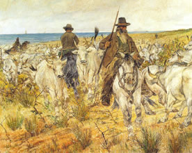 Cowboys of the Maremma Driving the Herds