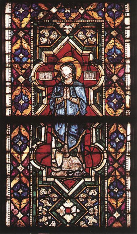 Stained Glass Window in Saint Louis Chapel