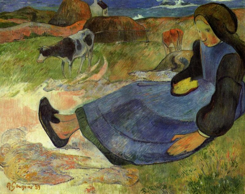 Seated Breton Girl