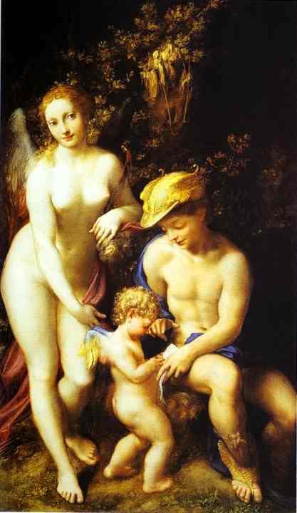 Mercury with Venus and Cupid