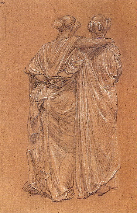 Study Of Two Female Figures