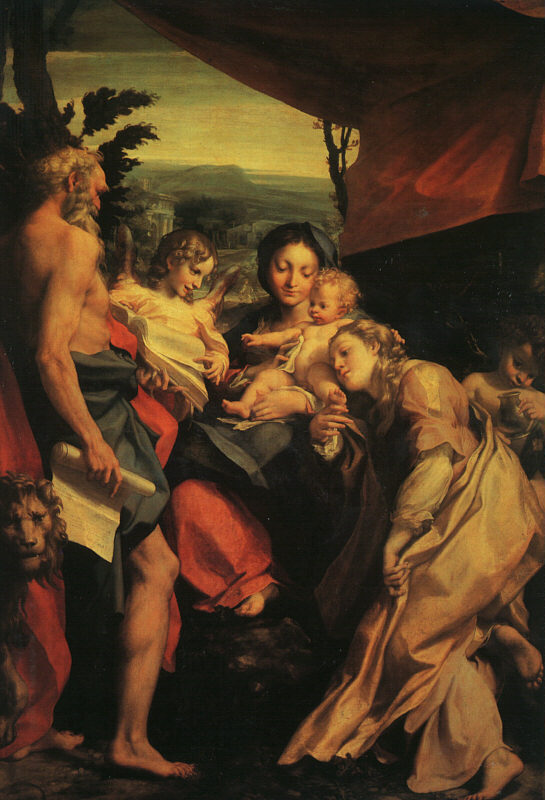 Madonna with Saint Jerome (The Day)