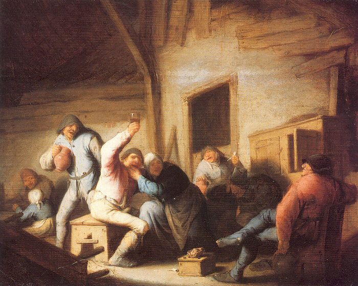 Peasants Making Merry In A Tavern