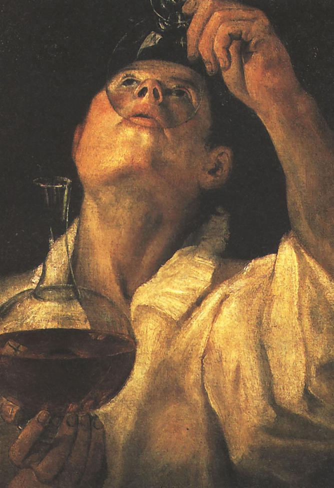 Portrait of a Man Drinking