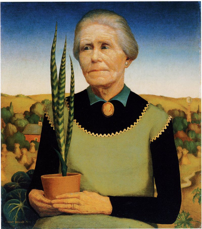 Woman with Plants