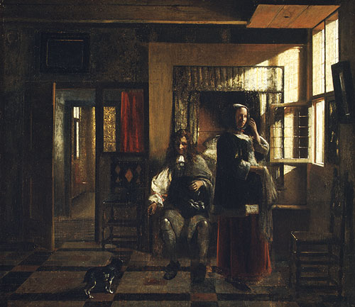 Interior with a Young Couple