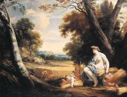 Ceres And Harvesting Cupids