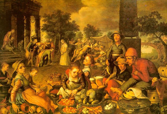 Market Scene with Christ and the Adulteress