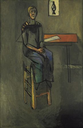 Woman on a High Stool