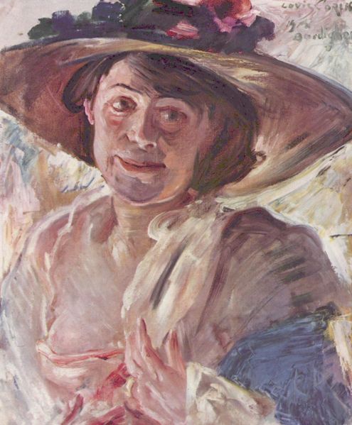 Woman With Rose Hat