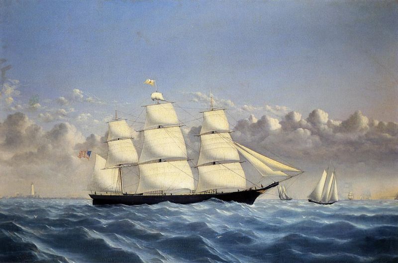 Clipper Ship &#39;Golden West&#39; of Boston, Outward Bound