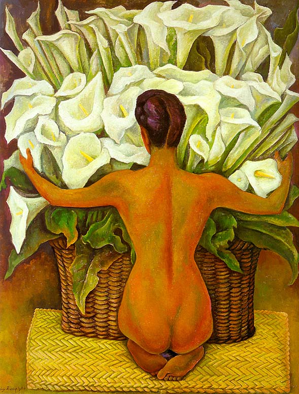 Nude With Calla Lilies