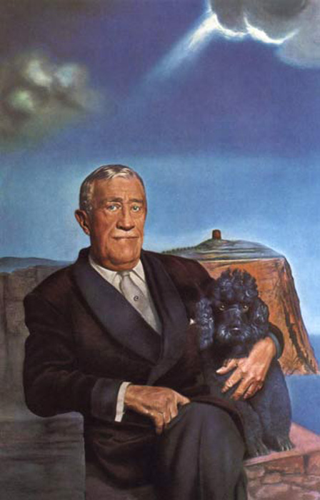 Portrait of Chester Dale and His Dog Coco