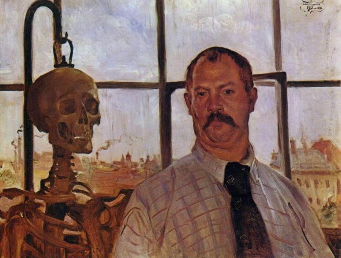 Self Portrait With Skeleton