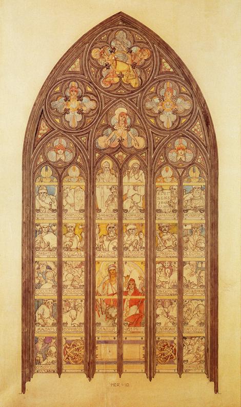 Design For A Stained Glass Window In Saint Vitus Cathedral