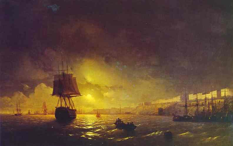 View of Odessa by Moonlight