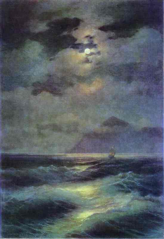 View of the Sea by Moonlight