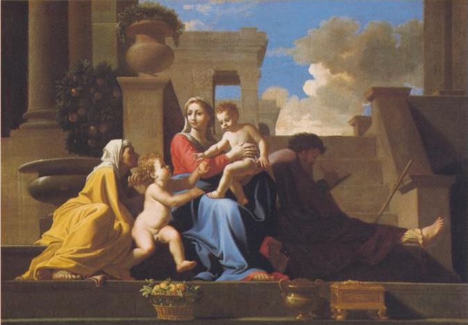 Holy Family On The Steps