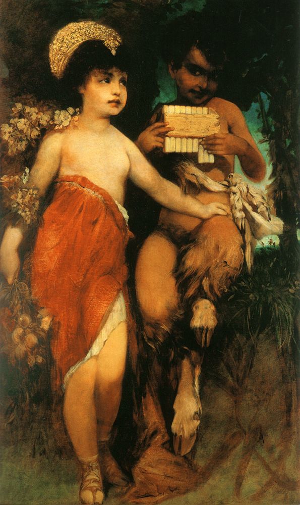 Faun and Nymph (Pan and Flora)