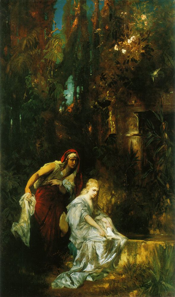 Snow White Receives the Poisoned Comb