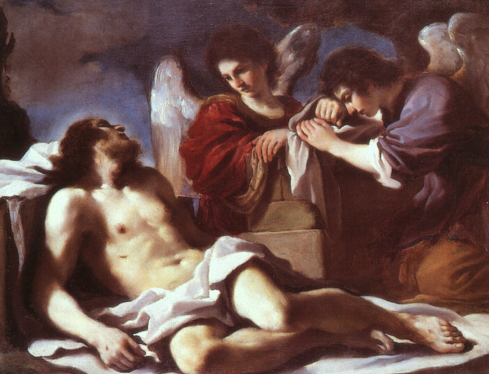 Angels Weeping over the Dead Christ