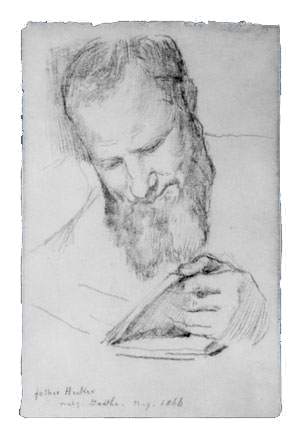 Father Hecker Reading Goethe